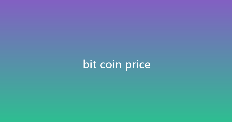 bit coin price 