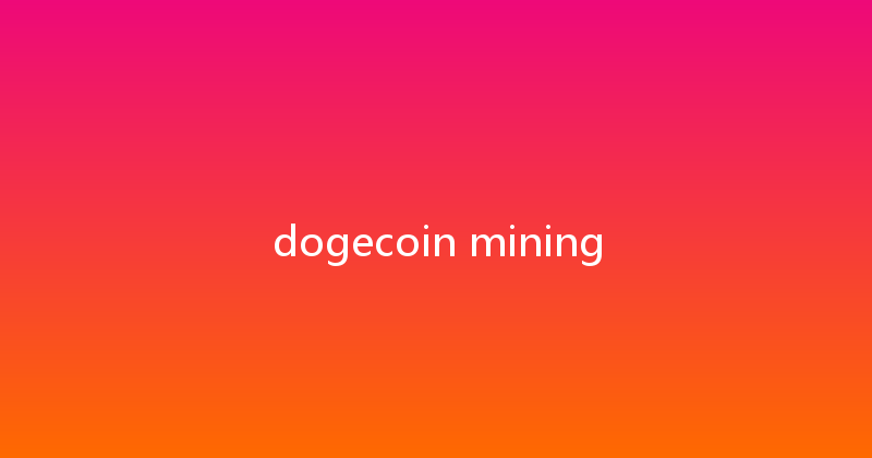 dogecoin mining 